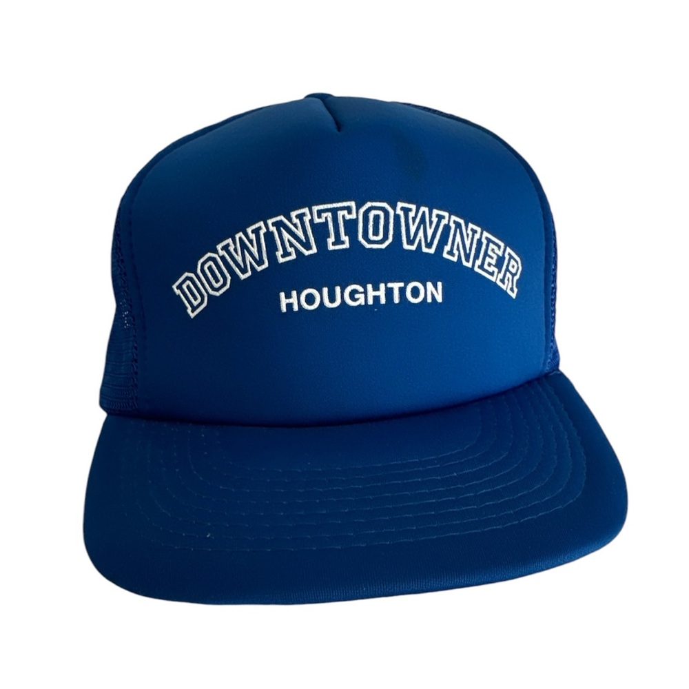 The Downtowner Adjustable Snapback Trucker Hat Houghton Michigan Restaurant/Bar